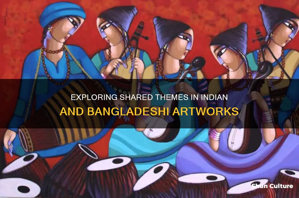 does indian and bangladesh artworks share any commonality