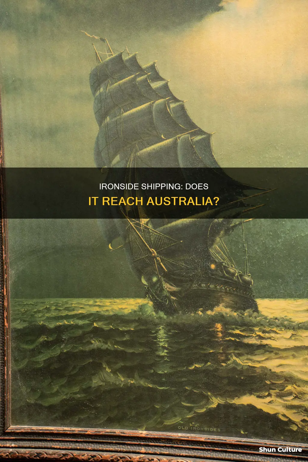 does ironside ship to australia