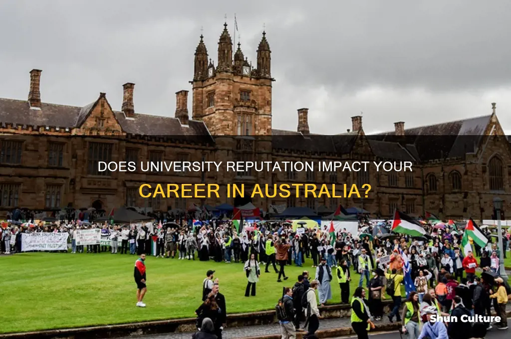 does it matter what university you go to australia