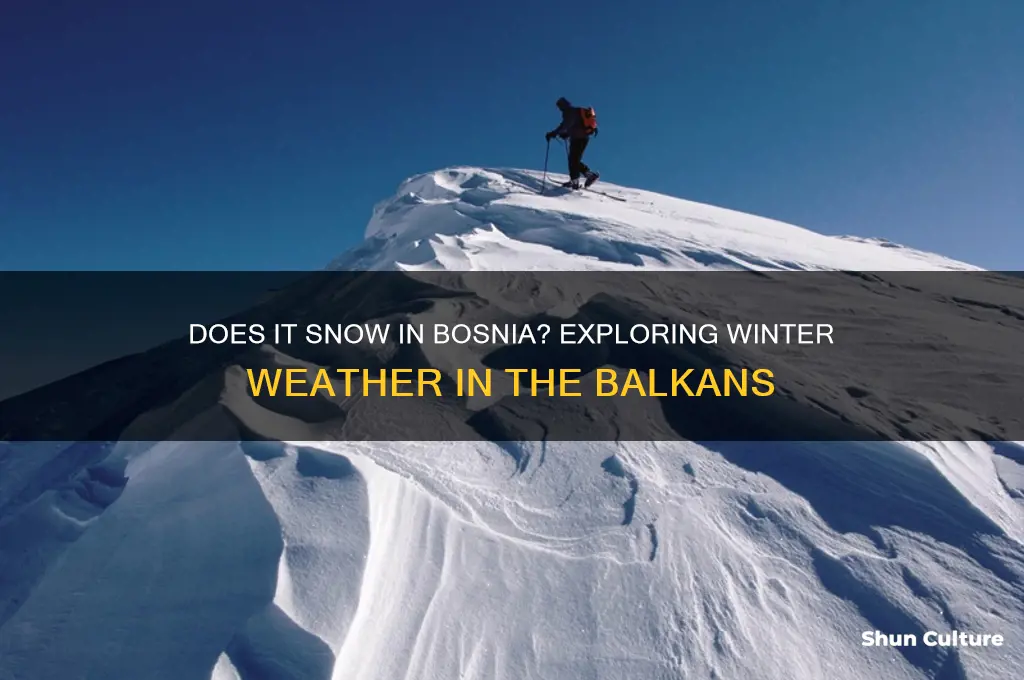 does it snow in bosnia