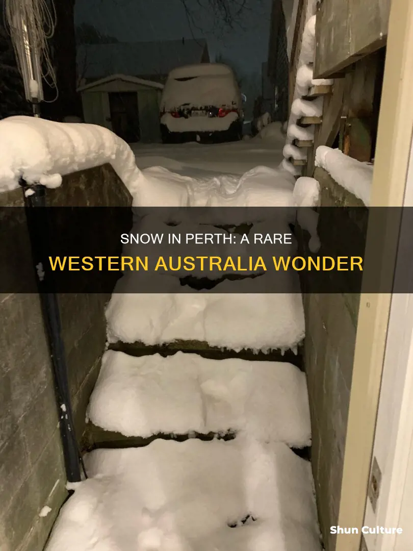 does it snow in perth western australia