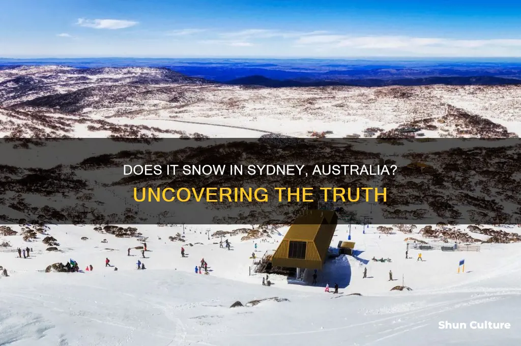 does it snow in sydney australia