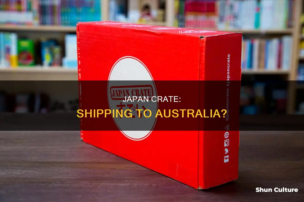does japan crate ship to australia