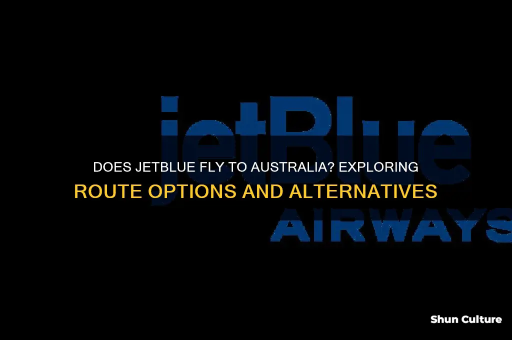 does jet blue go to australia