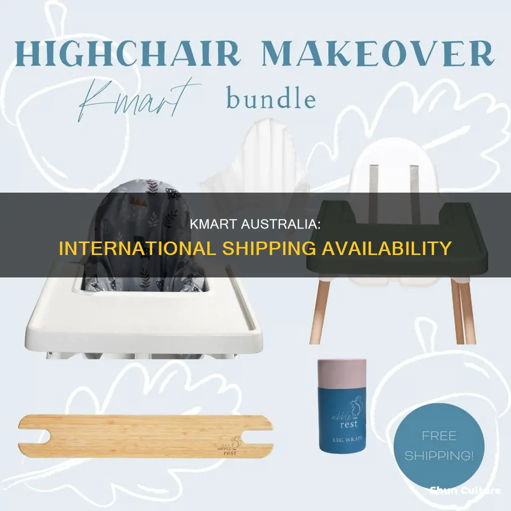 does kmart australia ship internationally