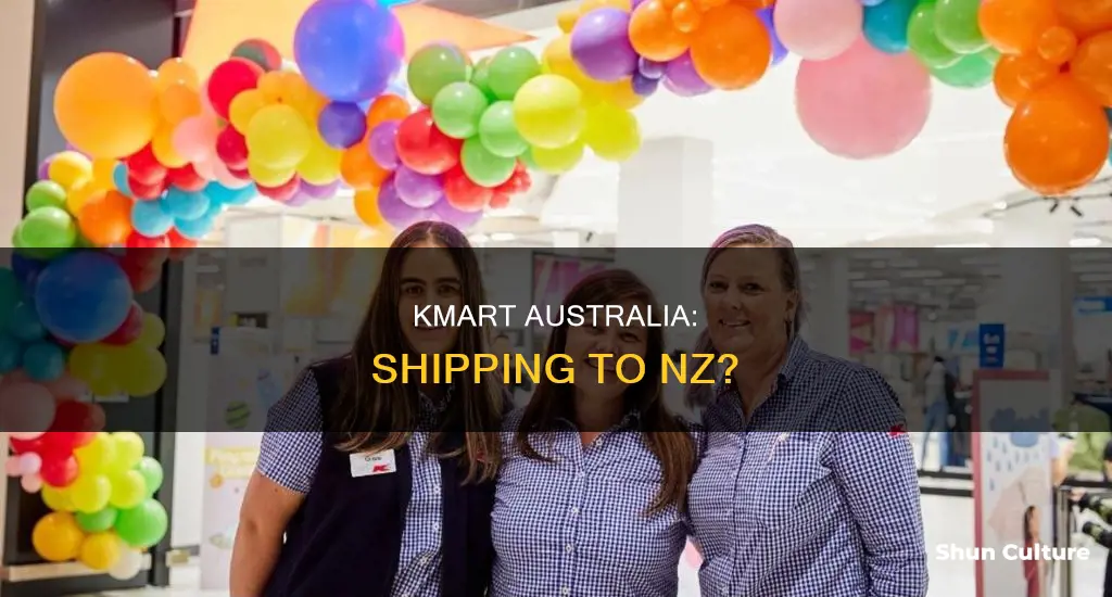does kmart australia ship to nz