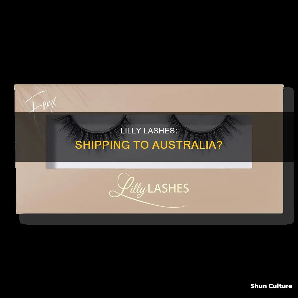 does lilly lashes ship to australia