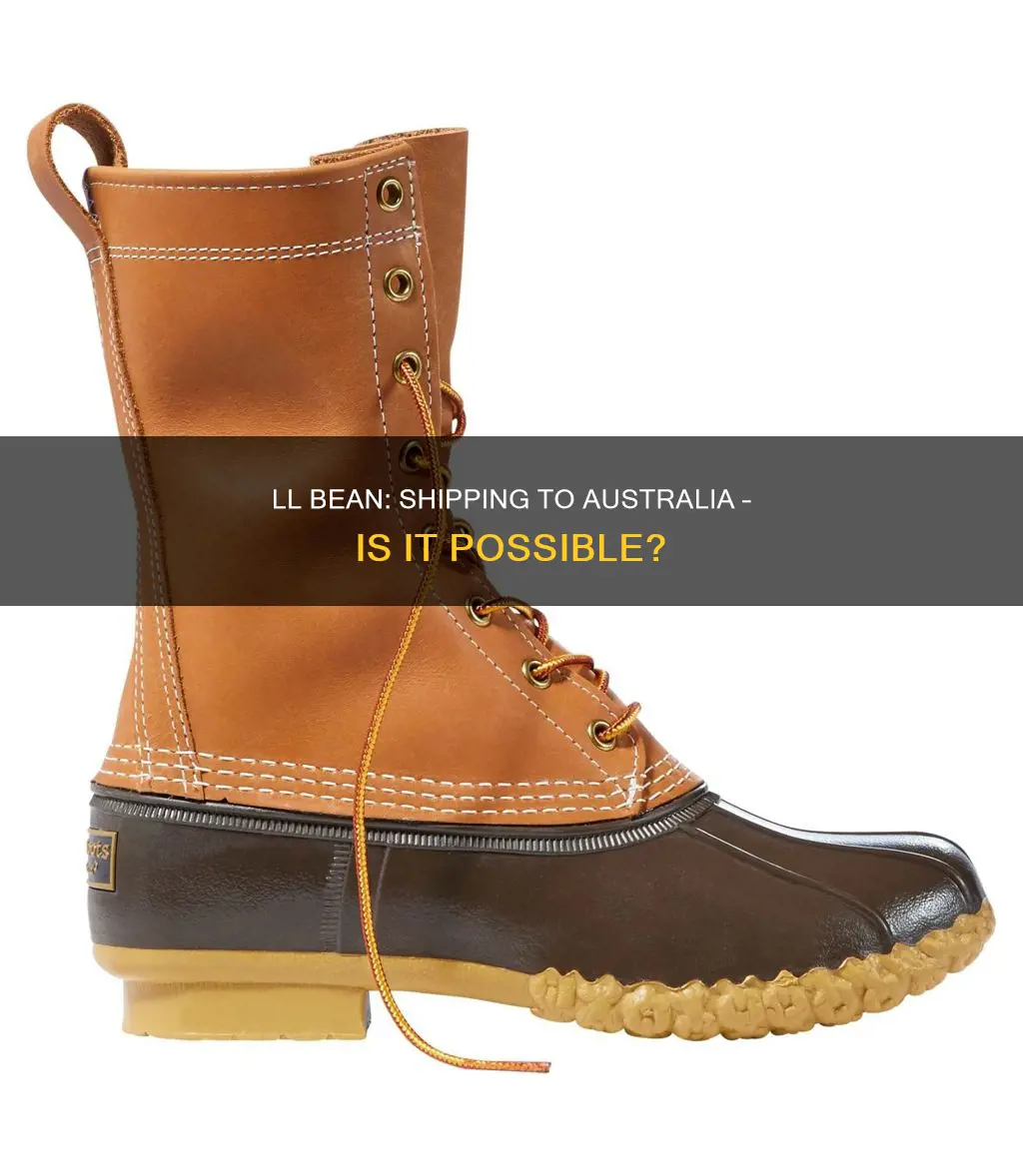 does ll bean ship to australia