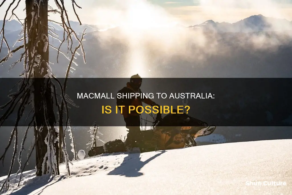 does macmall ship to australia