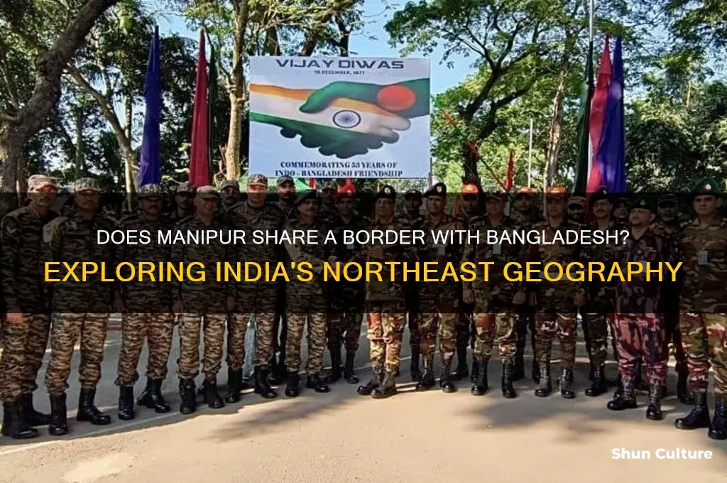 does manipur share border with bangladesh