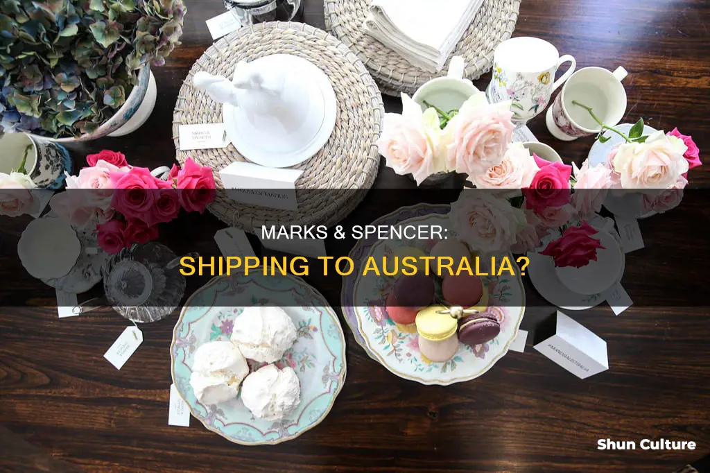 does marks and spencer ship to australia