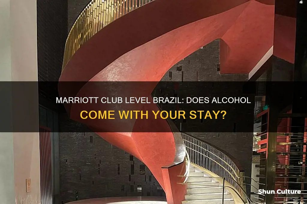 does marriott club level include alcohol brazil