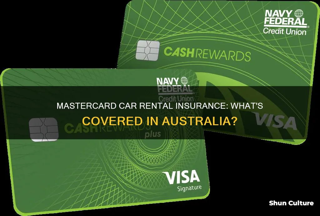 does mastercard cover car rental insurance in australia