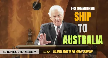 McMaster Carr: Shipping to Australia?