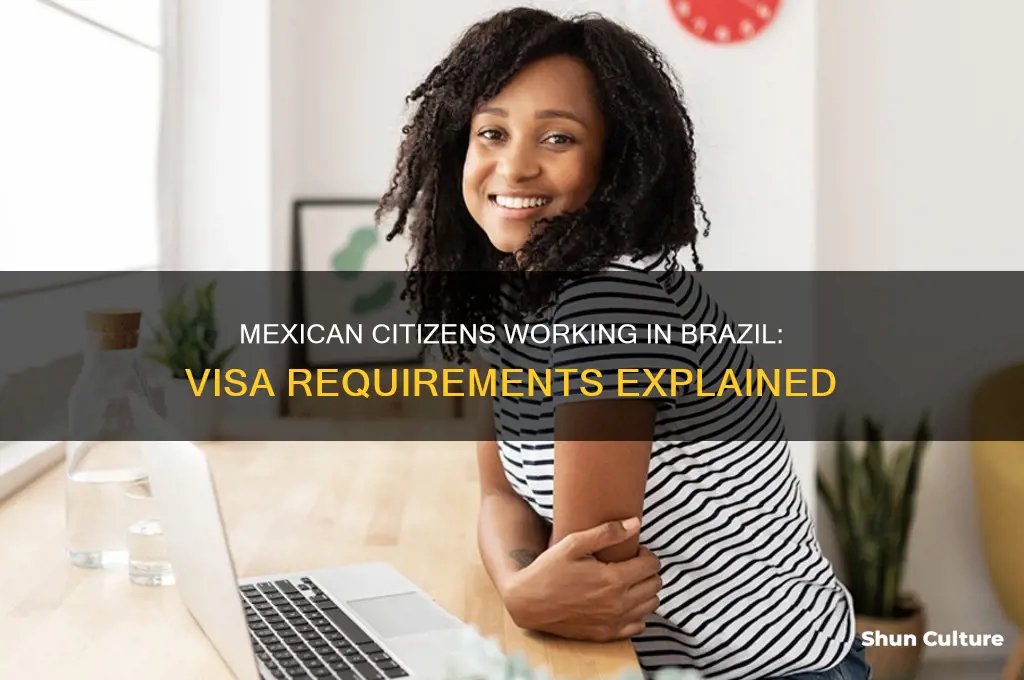 does mexican citizens need visa to work in brazil