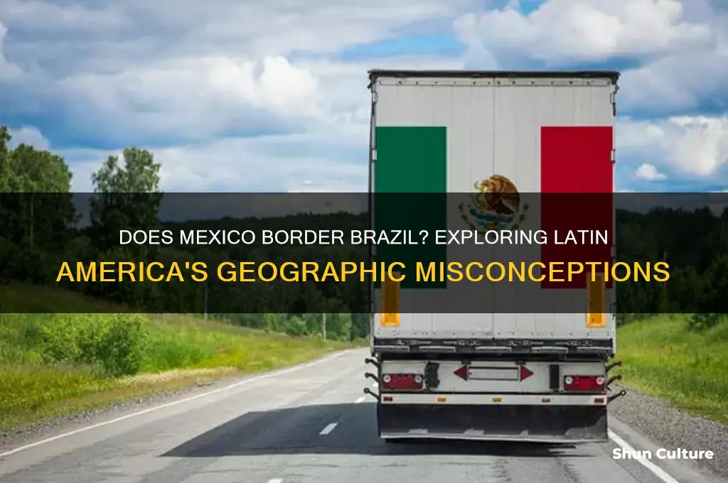 does mexico border brazil