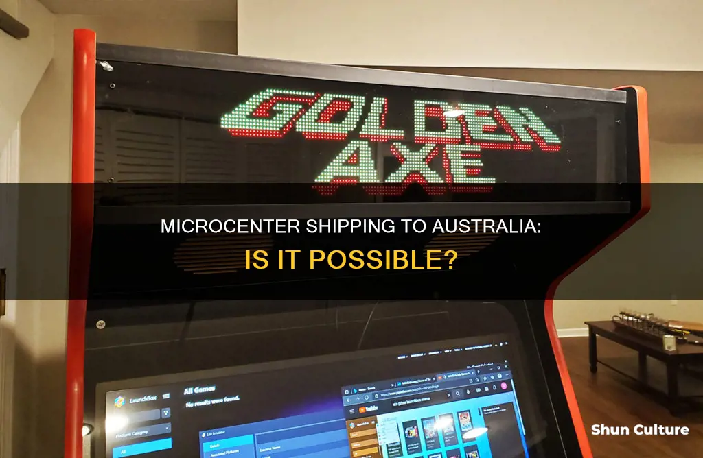 does microcenter ship to australia