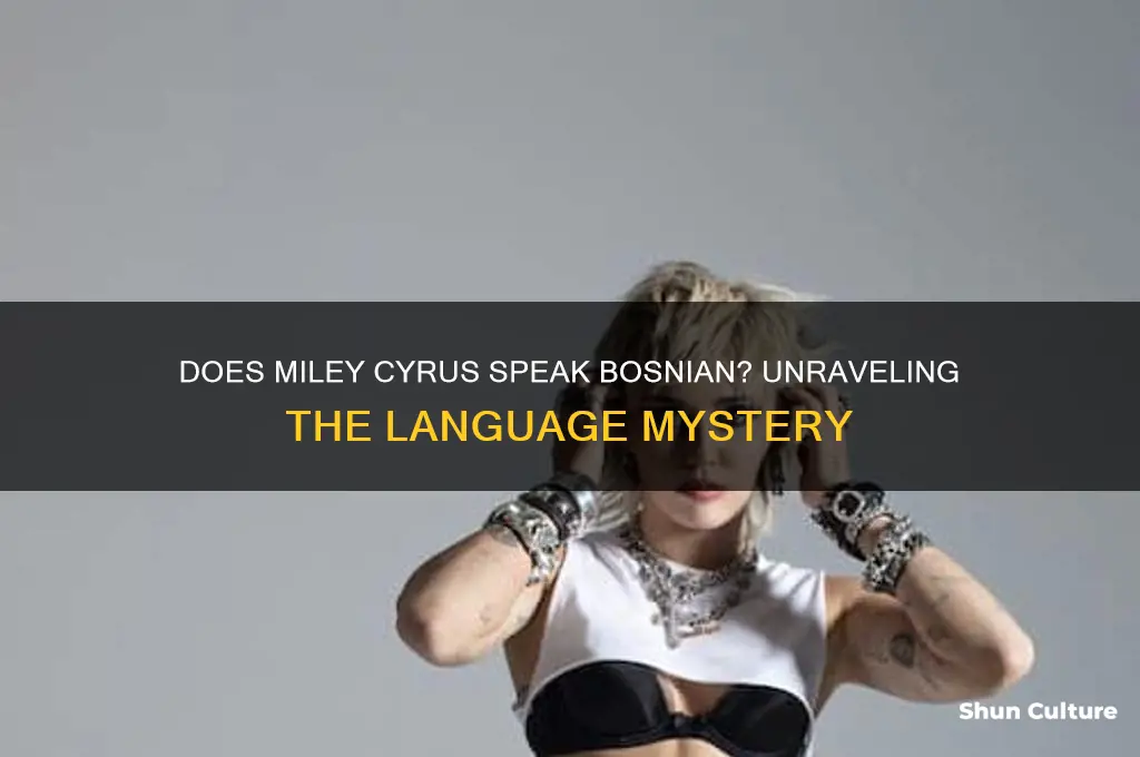 does miley cyrus speak bosnian