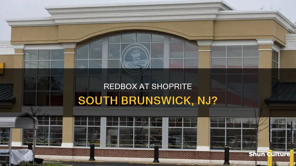 does new shoprite in south brunswick nj have redbox