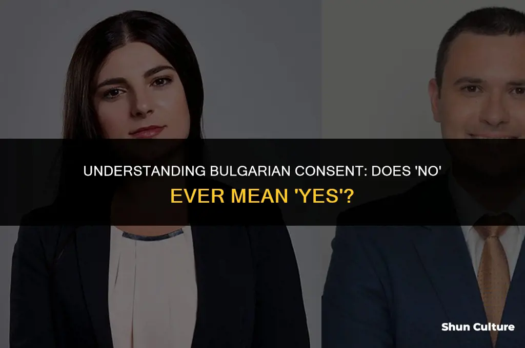 does no mean yes in bulgarian