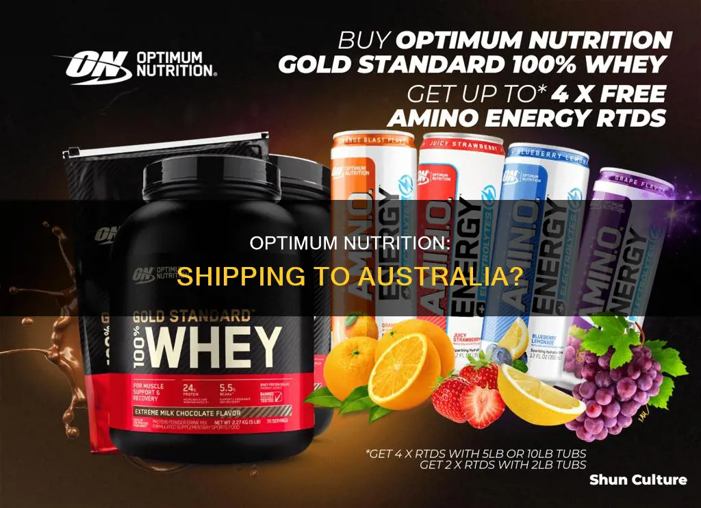 does optimum nutrition ship to australia