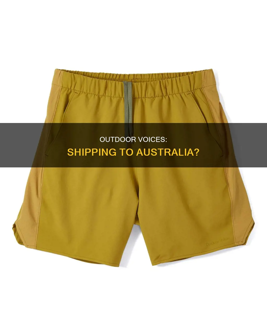 does outdoor voices ship to australia