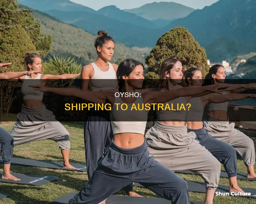 does oysho ship to australia
