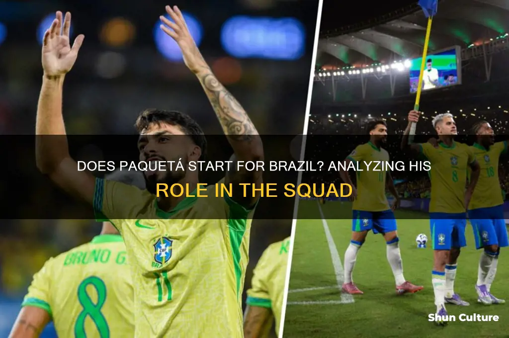 does paqueta start for brazil