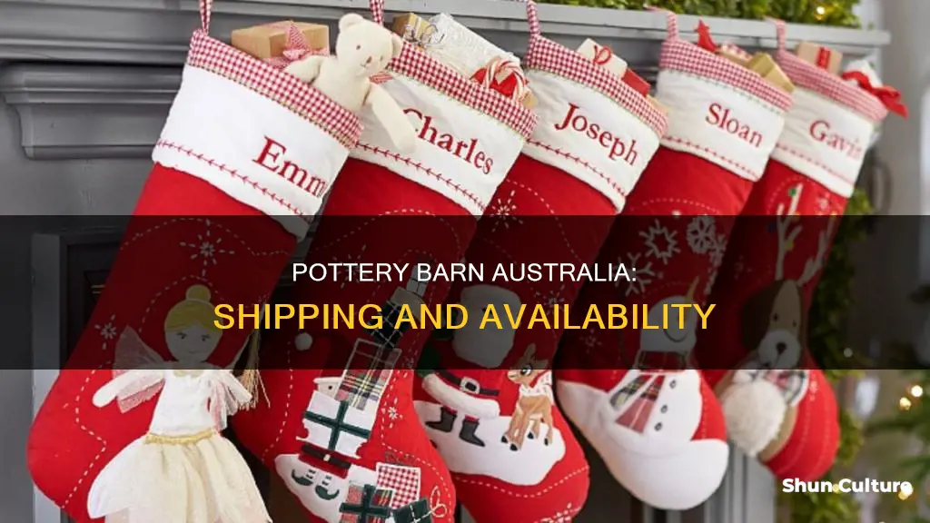 does pottery barn ship to australia