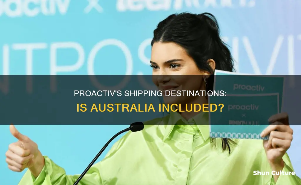 does proactiv ship to australia