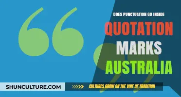 Australian Quotation Rules: Punctuation Inside or Outside Quotes?
