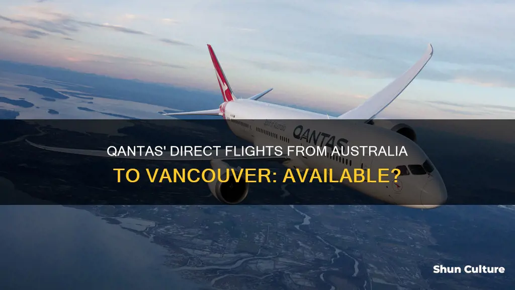 does qantas fly direct australia to vancouver