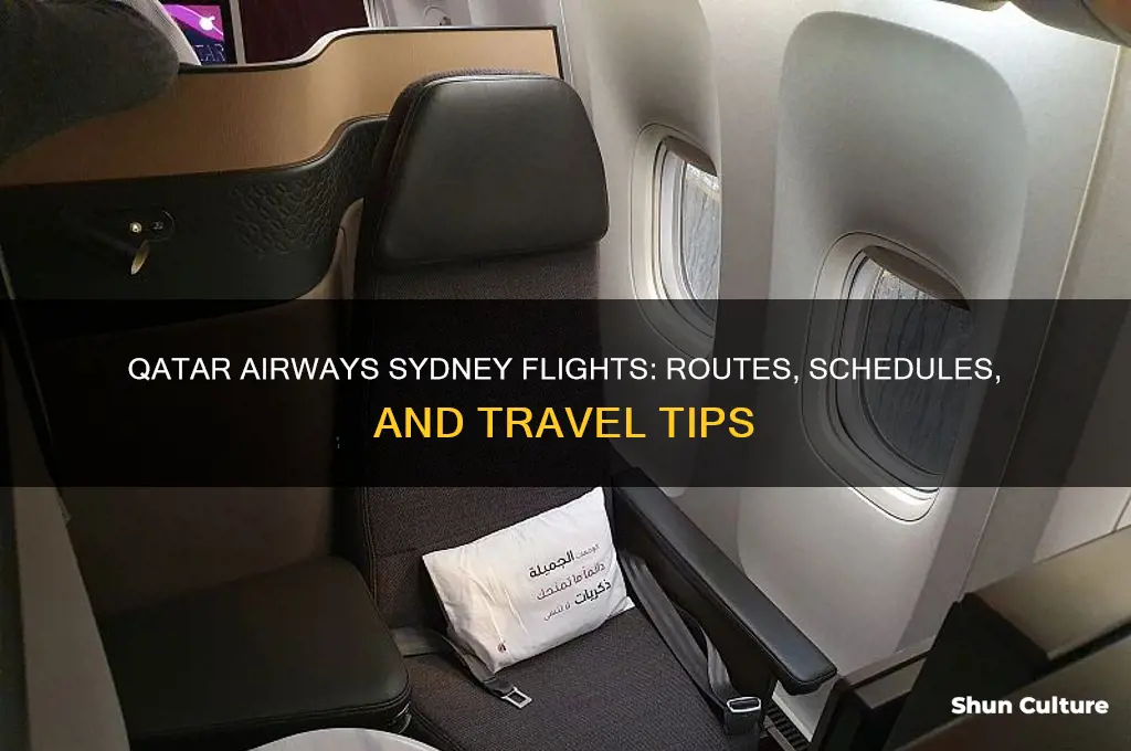 does qatar airways fly to sydney australia