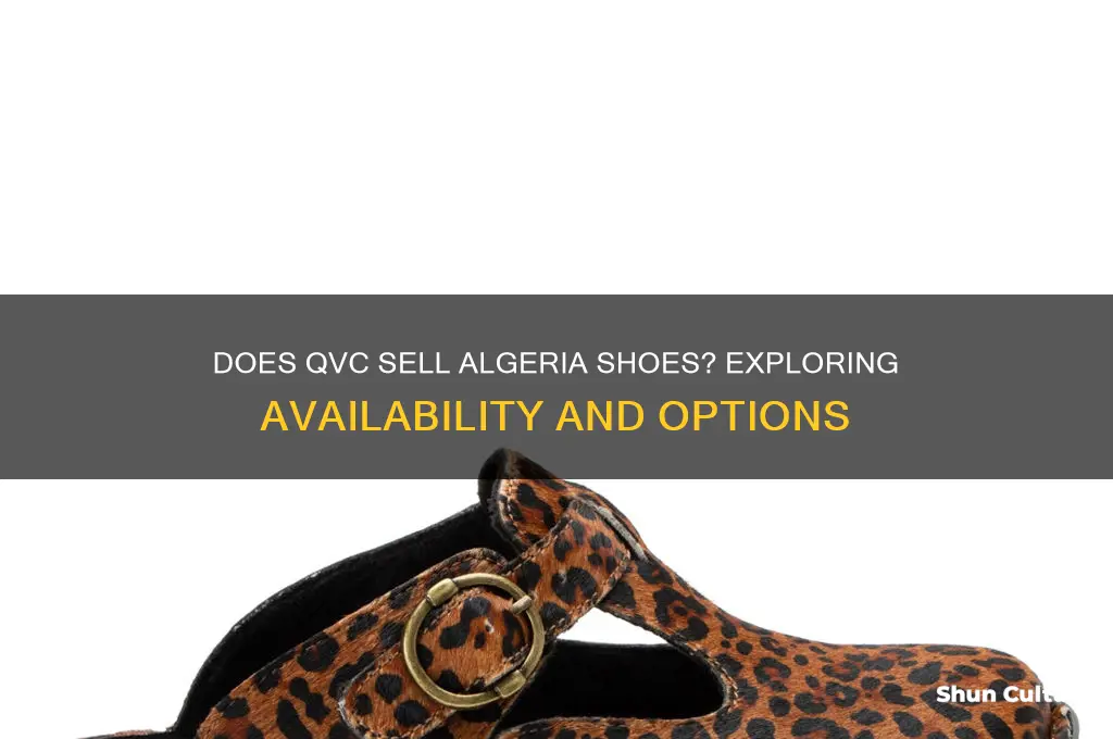 does qvc sell algeria shoes