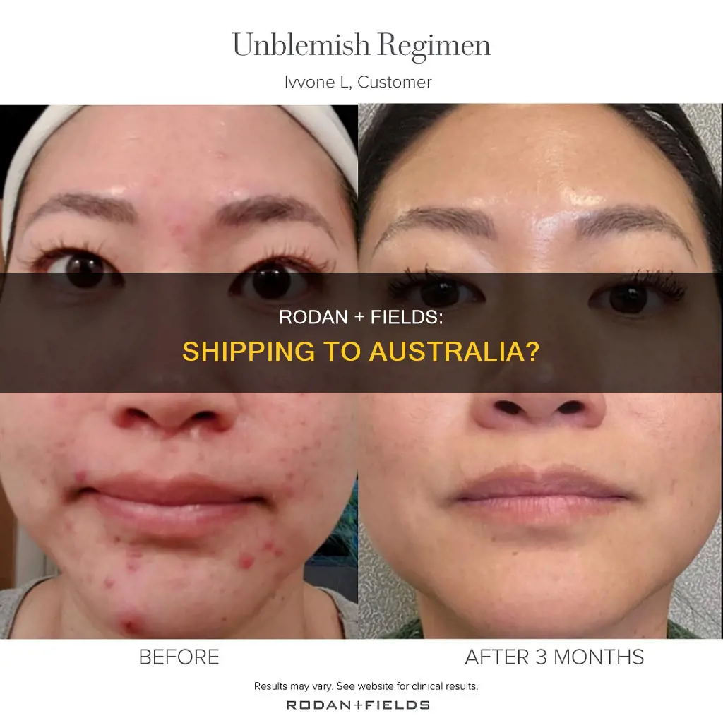 does rodan and fields ship to australia