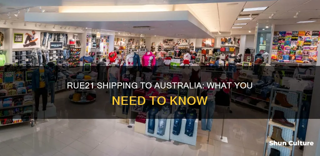 does rue21 ship to australia