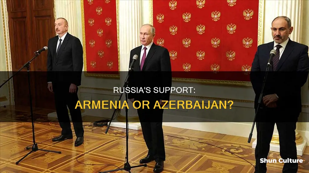 does russia back armenia or azerbaijan