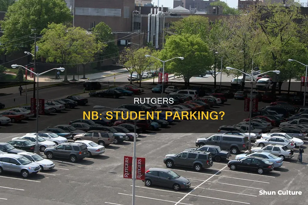 does rutgers new brunswick have student parking lots