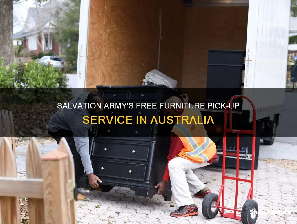 does salvation army pick up furniture free australia