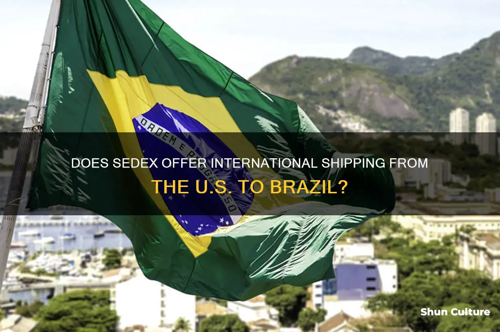 does sedex send from the u.s to brazil