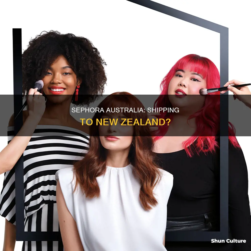 does sephora australia ship to nz
