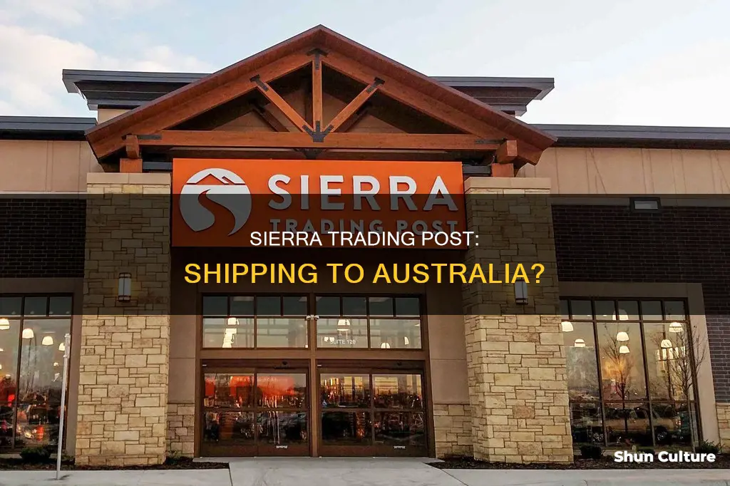 does sierra trading post ship to australia