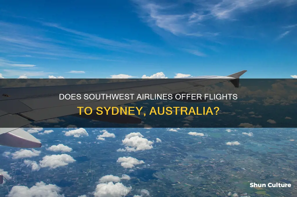 does southwest fly to sydney australia