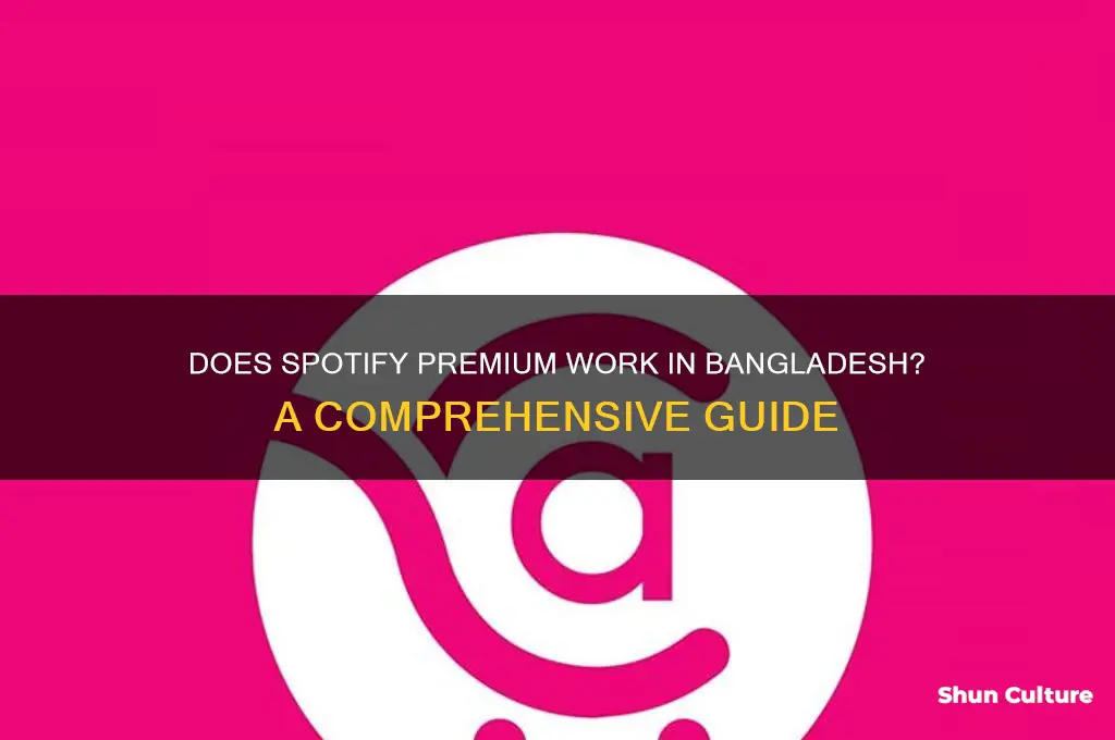does spotify premium work in bangladesh