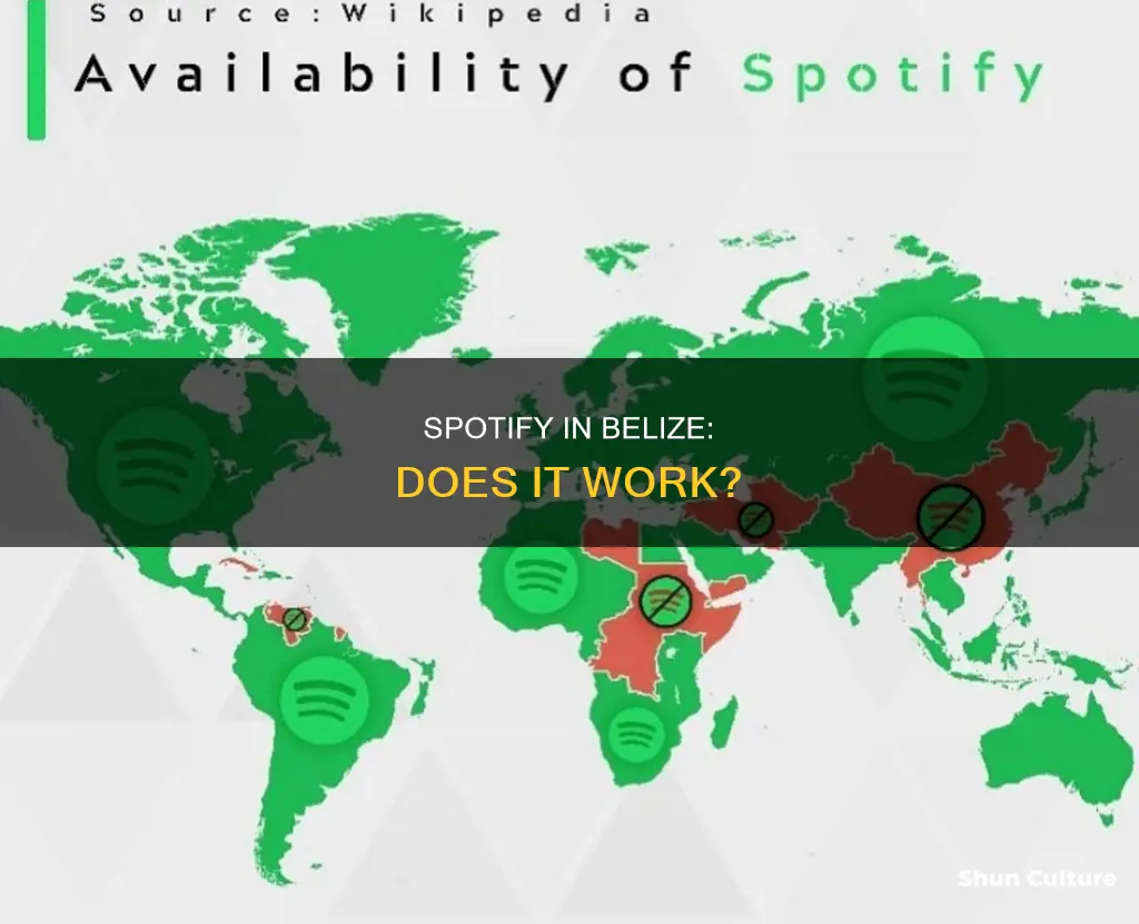 does spotify work in belize