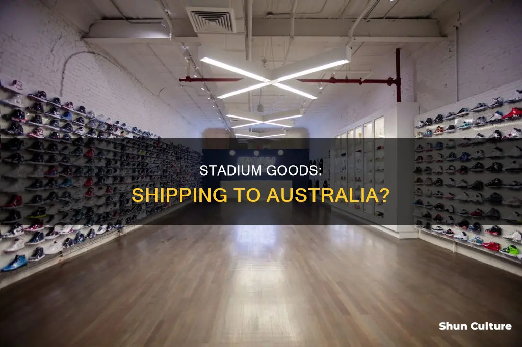 does stadium goods ship to australia