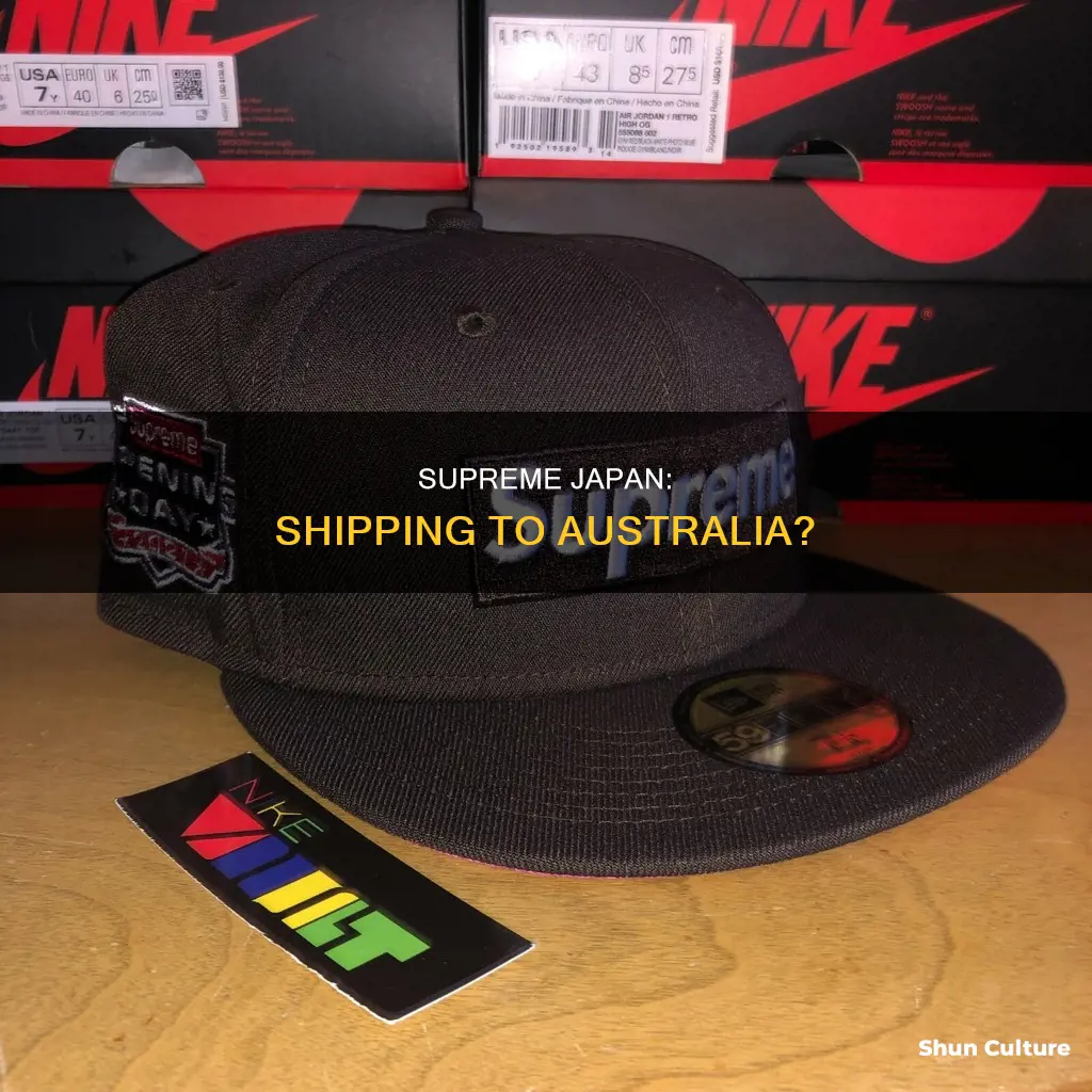 does supreme japan ship to australia
