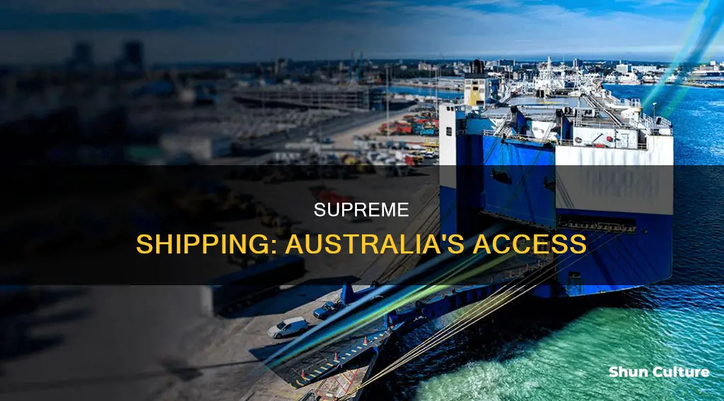 does supreme ship to australia