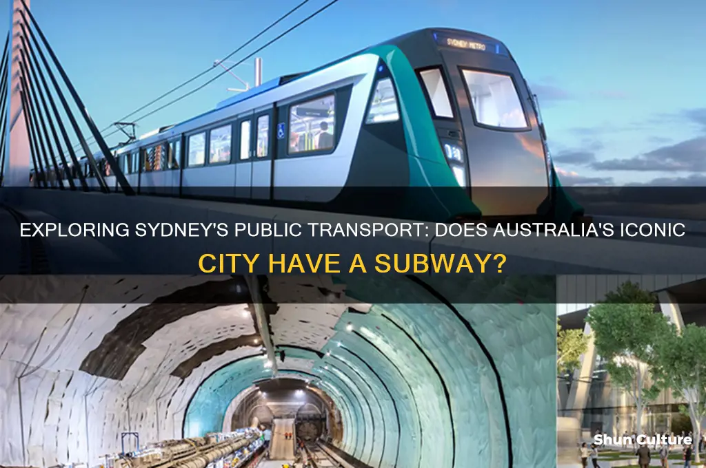 does sydney australia have a subway system