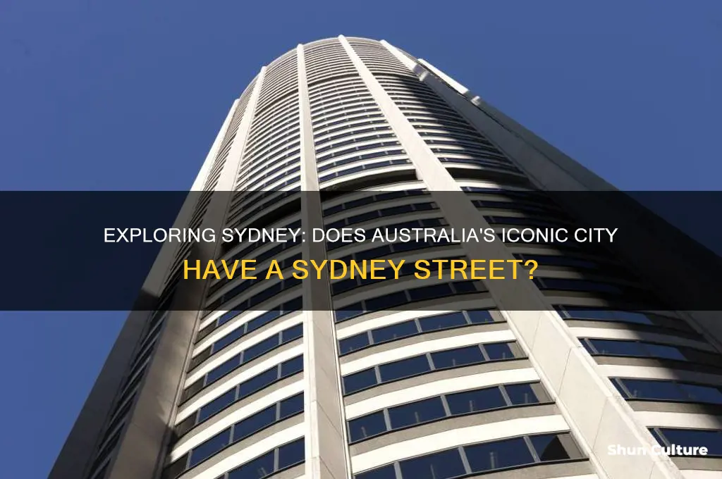 does sydney australia have a sydney st
